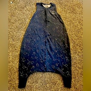 Woolino 4 Season Baby Sleep Bag with Feet, Merino Wool, Night Sky